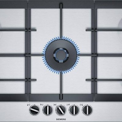 TABLE DE CUISSON SIEMENS 90CM 5 FEUX INOX FONTE