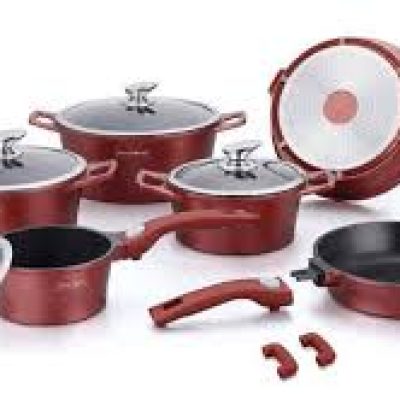 BATTERIE DE CUISINE ROYALTY LINE EN MARBRE 14 PCS
