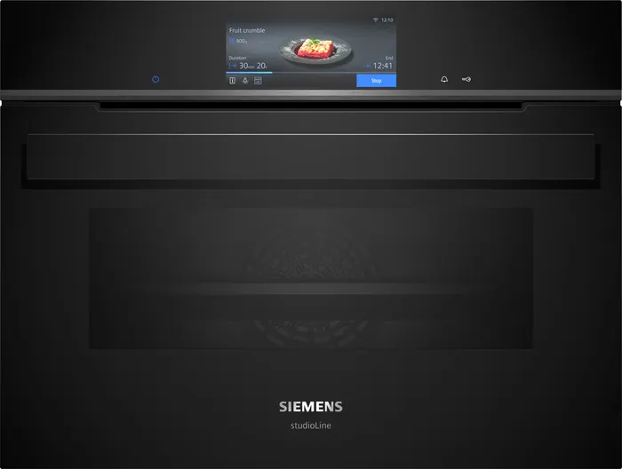 FOUR ENCASTRABLE SIEMENS VAPEUR COMPACT IQ700 NEW 45CM NOIR HYDROLYSE