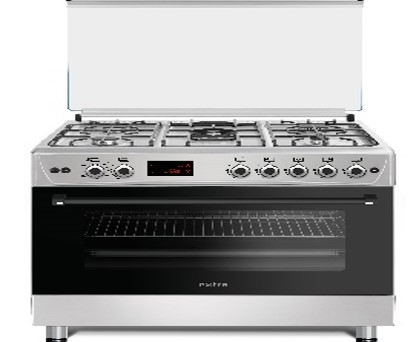 CUISINIERE EXTRA 90X60 FONTE GAZ ELEC VENTILE CATALYSE INOX