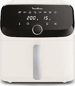 FRITEUSE SANS HUILE MOULINEX 7.5L AVEC 8PROGRAMMES INTUITIFS EASY FRY COLLECTION IVOIRE