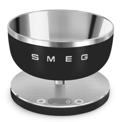 BALANCE DE CUISINE NUMERIQUE SMEG ECRAN LED NOIR MAT 5KG/1G