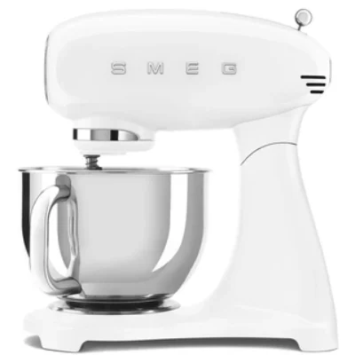 ROBOT PETRIN SMEG 1000W BLANC ALU COLORE 4.8L ANNEES 50
